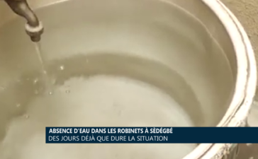 Absence d’eau dans les robinets à Sèdégbé