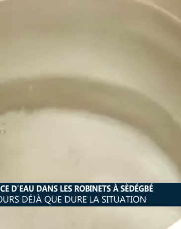 Absence d’eau dans les robinets à Sèdégbé