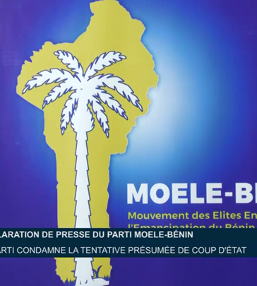 Déclaration de presse du Parti Moelle-Bénin : Le Parti condamne la tentative présumée du coup d’État